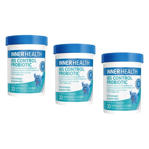 Inner Health IBS Control Probiotic 30 Capsules Pack of 3