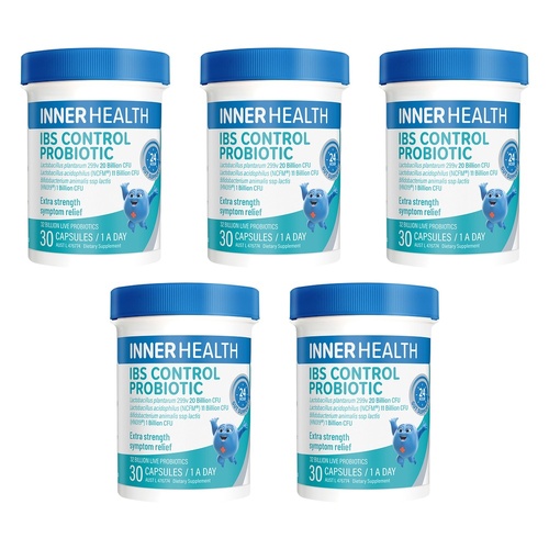 Inner Health IBS Control Probiotic 30 Capsules Pack of 5