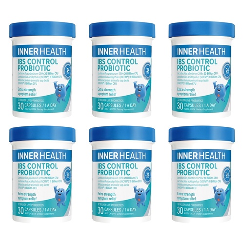 Inner Health IBS Control Probiotic 30 Capsules Pack of 6