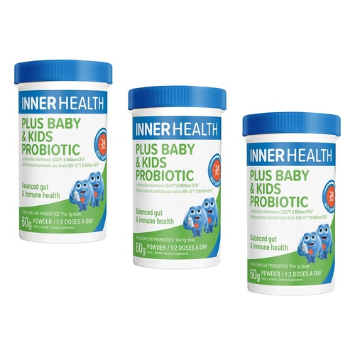 Inner Health Plus Baby & Kids Probiotic 60g Pack of 3
