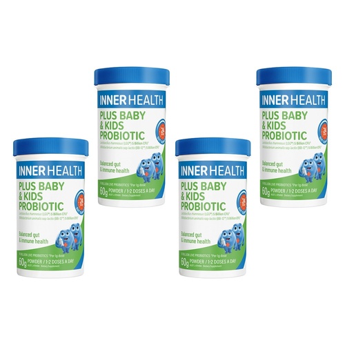 Inner Health Plus Baby & Kids Probiotic 60g Pack of 4
