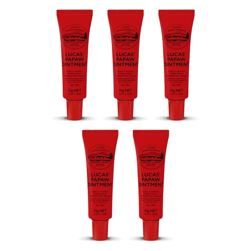 Lucas' Papaw Ointment 15g x 6 Bundle of 5