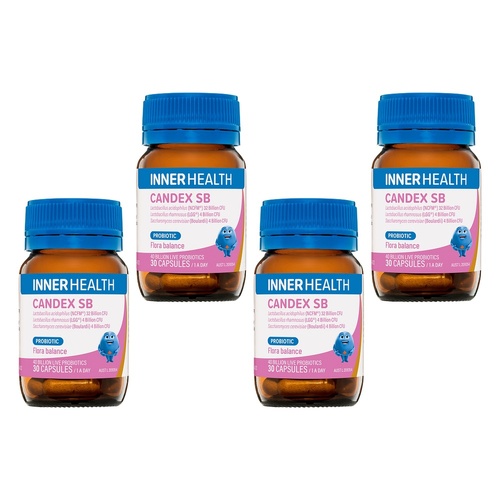 Inner Health Candex SB Probiotic 30 Capsules Pack of 4