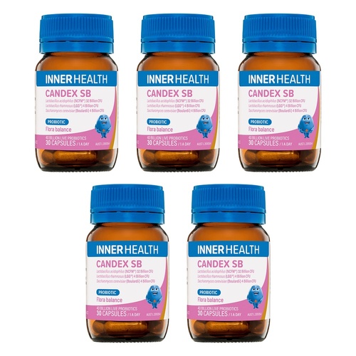 Inner Health Candex SB Probiotic 30 Capsules Pack of 5