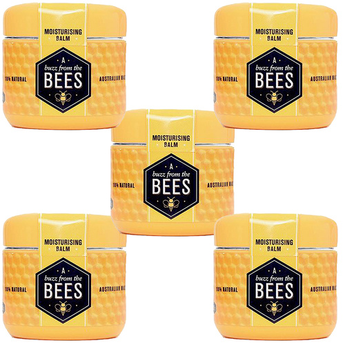 A Buzz From The Bees Natural Moisturising Balm 50g Pack of 5 Australian Made
