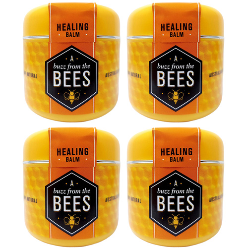 A Buzz From The Bees Healing Balm 50g Natural Australian Skin Repair 4 Pack