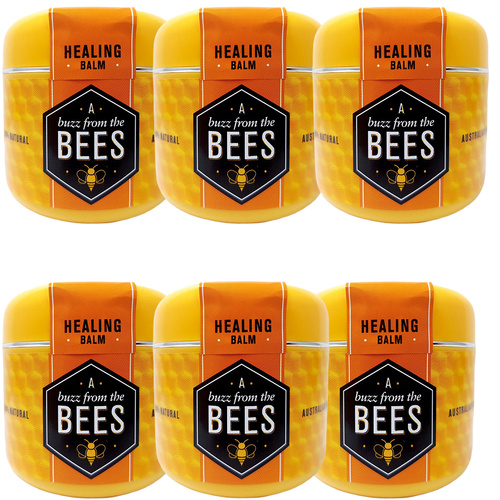 A Buzz From The Bees Healing Balm 50g Natural Australian Skin Repair Pack of 6