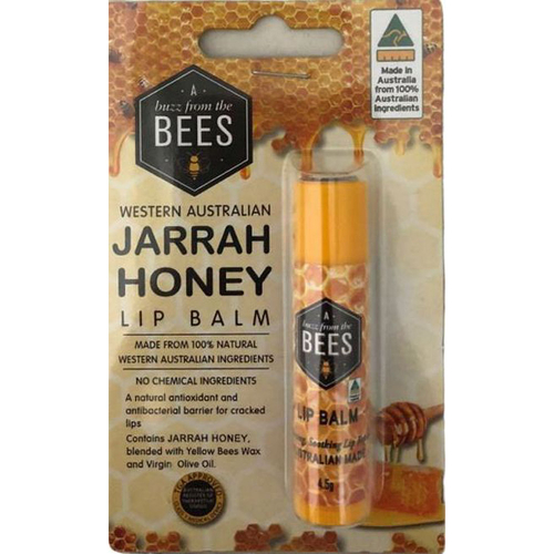 A Buzz From The Bees Lip Balm 4.5g Jarrah Honey Natural Australian Made