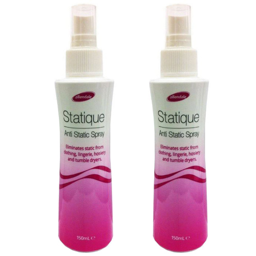 Statique Anti Static Spray 150ml For Clothing Lingerie Hosiery Dryers Pack of 2