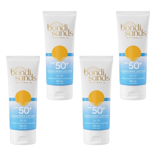 Bondi Sands Sunscreen Lotion SPF50+ 150mL Pack of 4