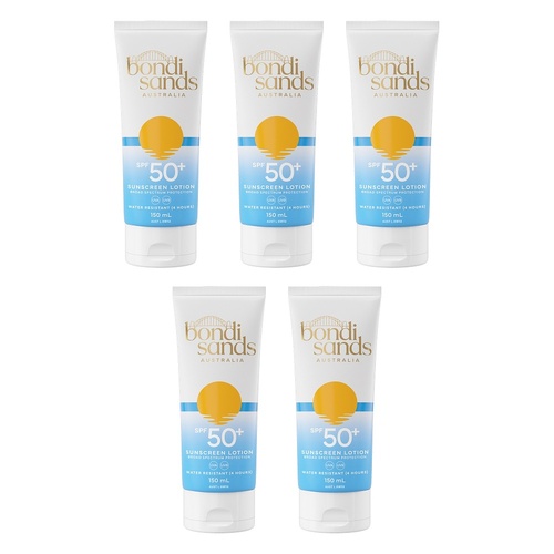 Bondi Sands Sunscreen Lotion SPF50+ 150mL Pack of 5