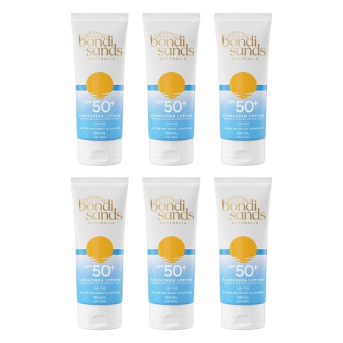 Bondi Sands Sunscreen Lotion SPF50+ 150mL Pack of 6
