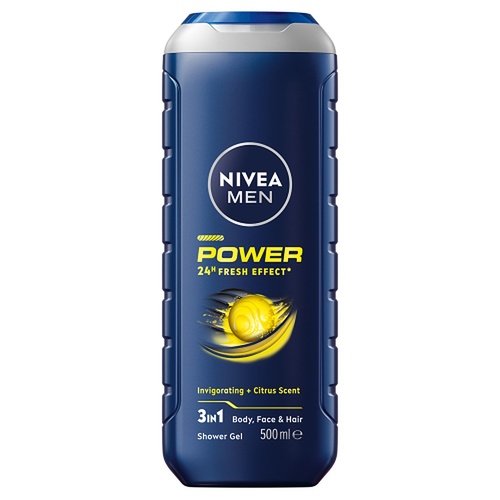 NIVEA Men Power Fresh Shower Gel 500mL