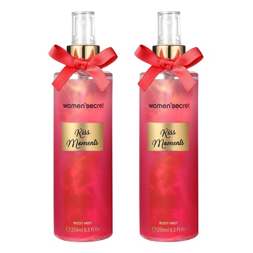 women'secret Kiss Moments Body Mist 250mL Pack of 2