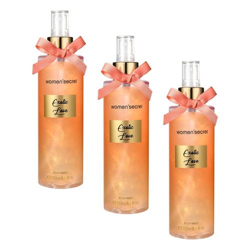 Women'Secret Exotic Love Body Mist 250mL Pack of 3