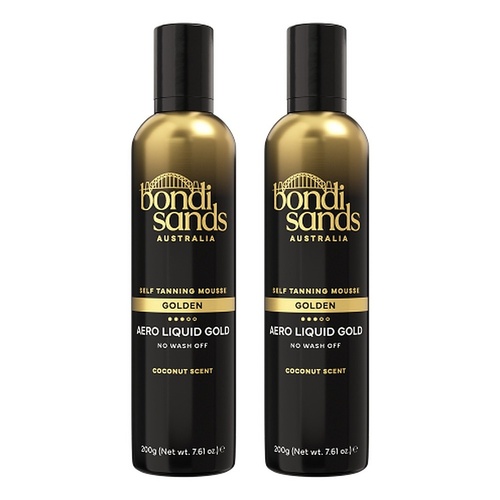 Bondi Sands Aero Liquid Gold Self Tanning Mousse 200g Pack of 2