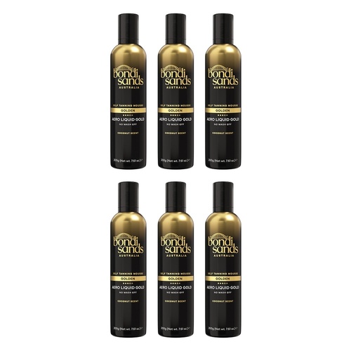 Bondi Sands Aero Liquid Gold Self Tanning Mousse 200g Pack of 6