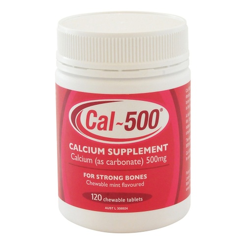 Cal-500 Chewable Tablets 120 Bottle