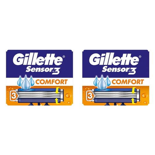 Gillette Sensor3 Comfort Disposable Razors 8 Pack Bundle of 2