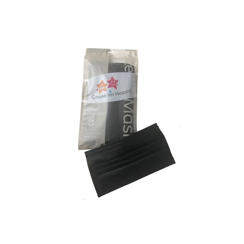 Cause I'm Happy Face Mask Charcoal 10 Pack