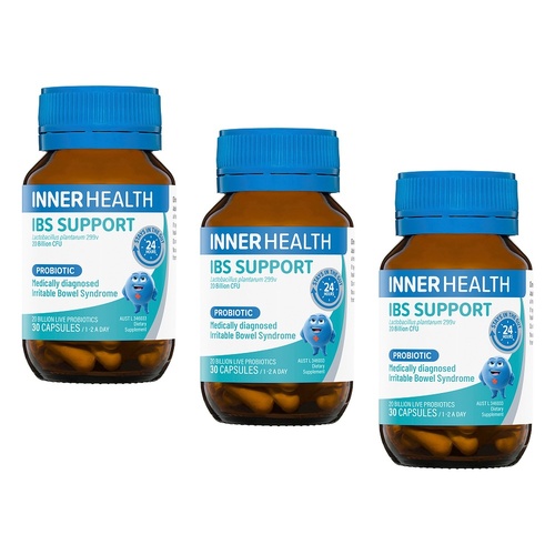 Inner Health IBS Support Probiotic 30 Capsules Pack of 3