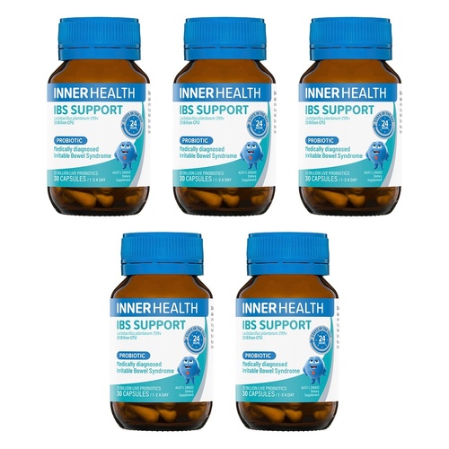 Inner Health IBS Support Probiotic 30 Capsules Pack of 5