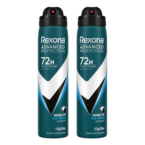 Rexona Advanced Protection 72H Ice Fresh Antiperspirant 220mL Pack of 2