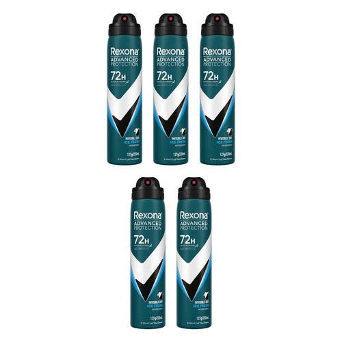 Rexona Advanced Protection 72H Ice Fresh Antiperspirant 220mL Pack of 5