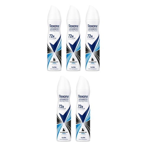 Rexona Advanced Protection 72H Invisible Dry Fresh Antiperspirant Pack of 5