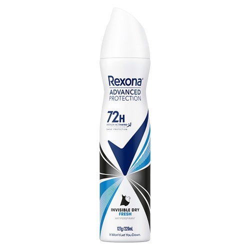 Rexona Advanced Protection 72H Invisible Dry Fresh Antiperspirant 220mL