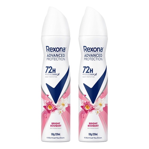 Rexona Advanced Protection 72H Invisible Bright Bouquet Pack of 2