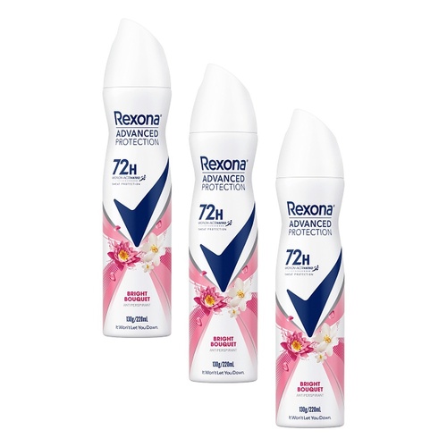 Rexona Advanced Protection 72H Invisible Bright Bouquet Pack of 3
