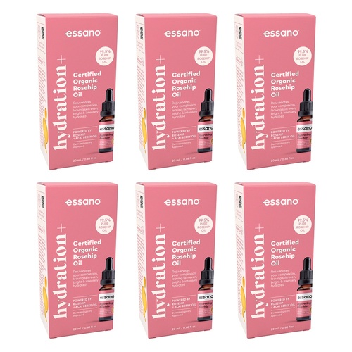 Essano Hydration+ Rosehip Oil Organic 20mL x 6 Bundle of 6