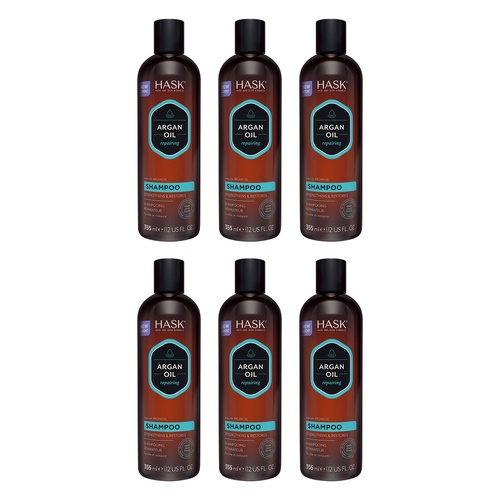 Hask Argan Oil Repairing Shampoo 355mL Pack of 6