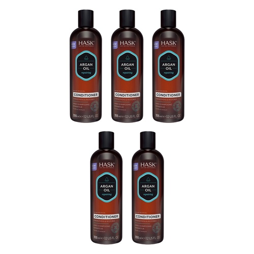 Hask Argan Oil Repairing Conditioner 355mL Pack of 5