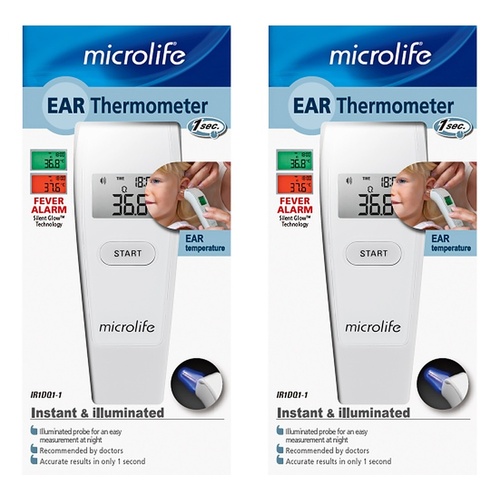 Microlife Instant Ear Thermometer Pack of 2