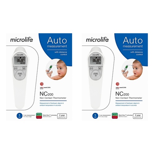 Microlife Non-Contact Digital Thermometer Pack of 2