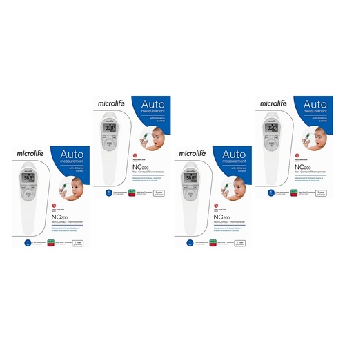 Microlife Non-Contact Digital Thermometer Pack of 4