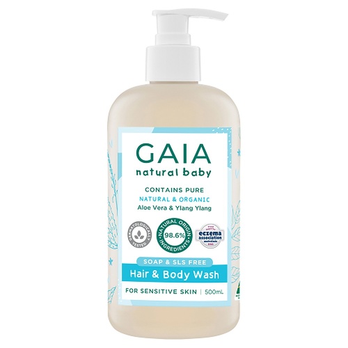 GAIA Natural Baby Hair & Body Wash 500mL