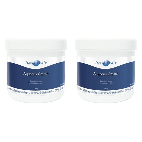 David Craig Professional Aqueous Cream 500g Pack of 2