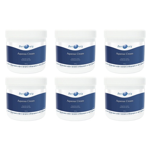 David Craig Professional Aqueous Cream 500g Pack of 6