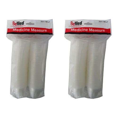 Budget Medicine Measure 30mL 100 Pack Bundle of 2