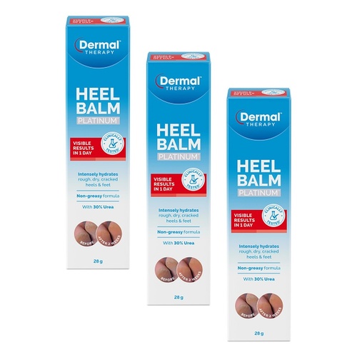 Dermal Therapy Heel Balm Platinum 28g Pack of 3