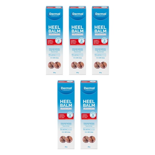 Dermal Therapy Heel Balm Platinum 28g Pack of 5