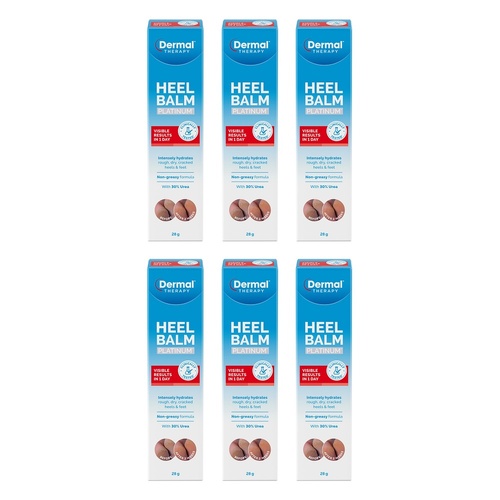 Dermal Therapy Heel Balm Platinum 28g Pack of 6