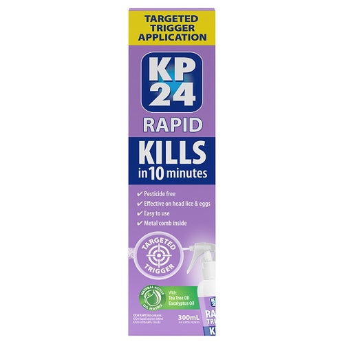 KP24 Rapid Trigger Head Lice Treatment 300mL
