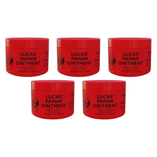 Lucas' Papaw Ointment 75g Pack of 5