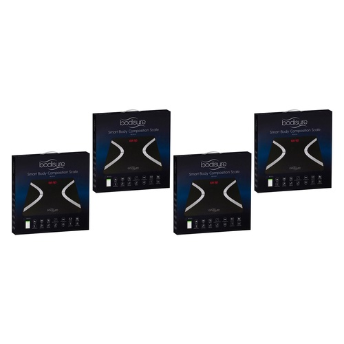 BodiSure Smart Composition Scale Black Pack of 4