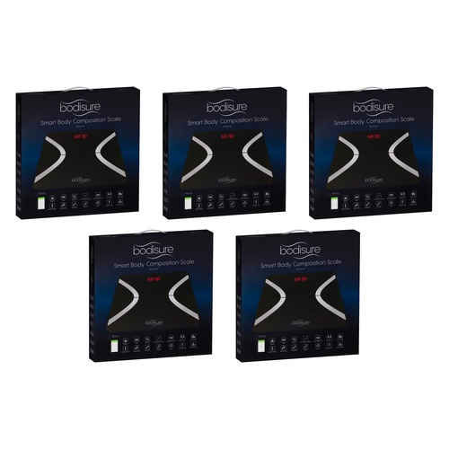 BodiSure Smart Composition Scale Black Pack of 5