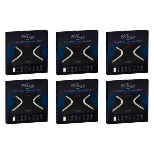 BodiSure Smart Composition Scale Black Pack of 6